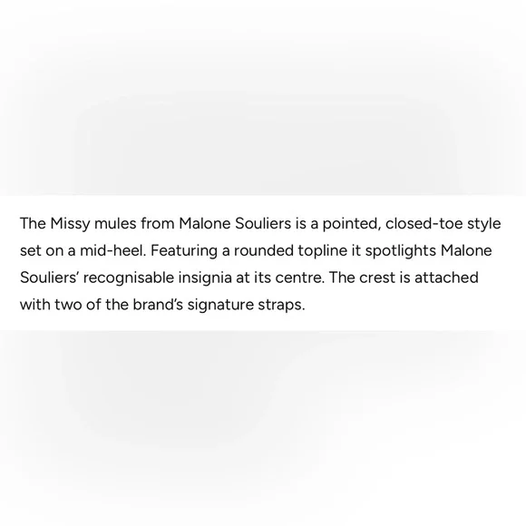 NWT ~ Malone Souliers Pointed Toe Mules - Picture 5 of 6